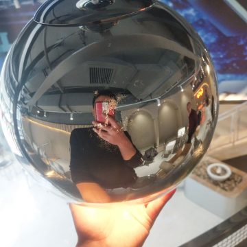 Đèn thả quả cầu gương bóng vàng gold Venus 8009G2