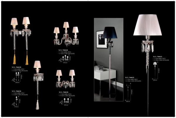 đèn trang trí pha lê phòng khách