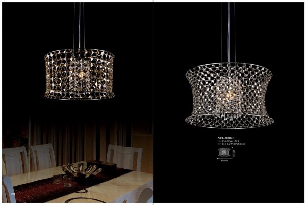 đèn trang trí pha lê phòng khách