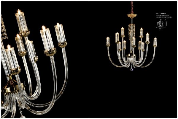 đèn trang trí pha lê phòng khách