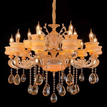 Đèn chùm Pha lê 15 Bóng Thủy tinh VENUS 56788/10+5