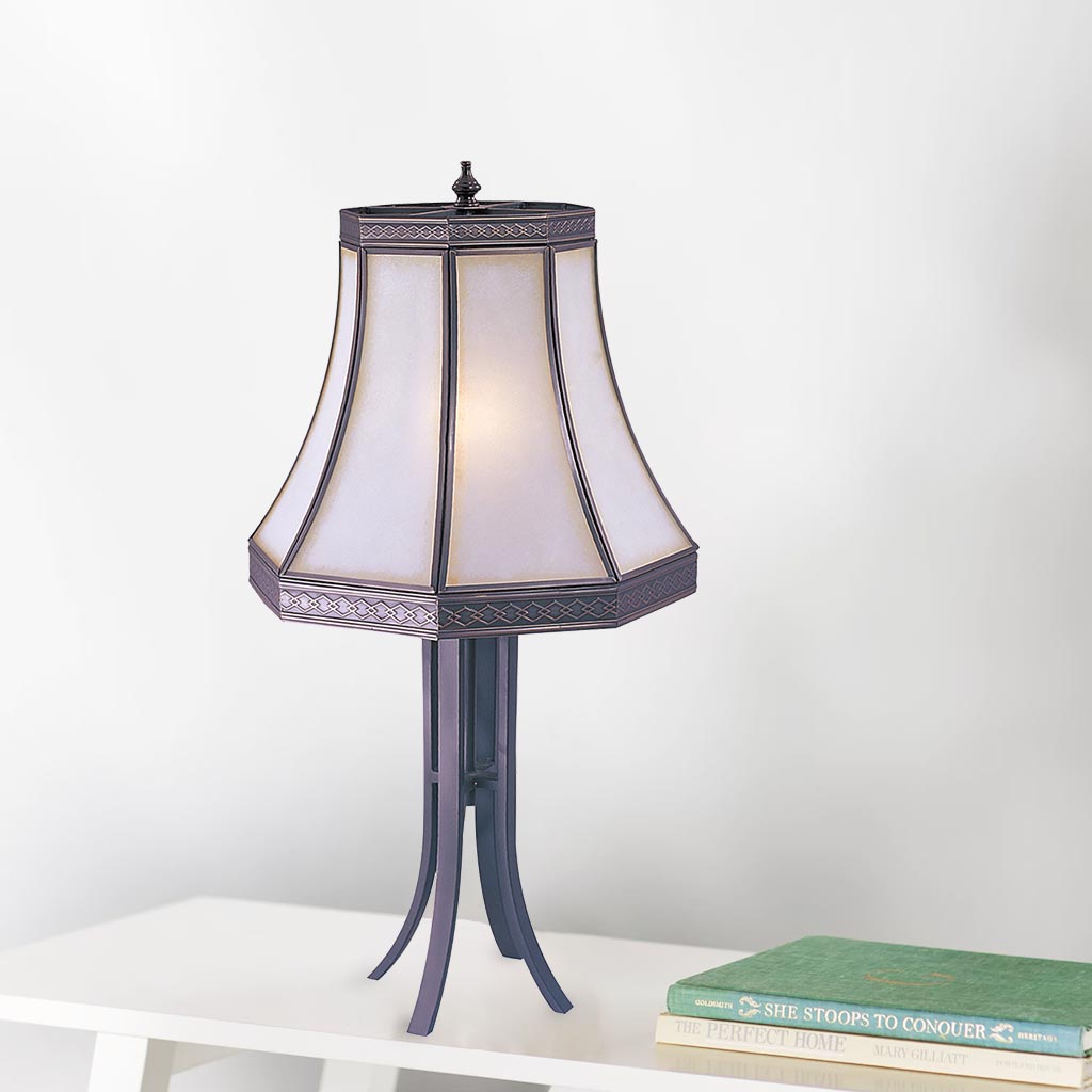Đèn bàn đồng trang trí giả cổ đơn giản Venus 600032-01 Đèn bàn đồng trang trí giả cổ đơn giản Venus 600032-01