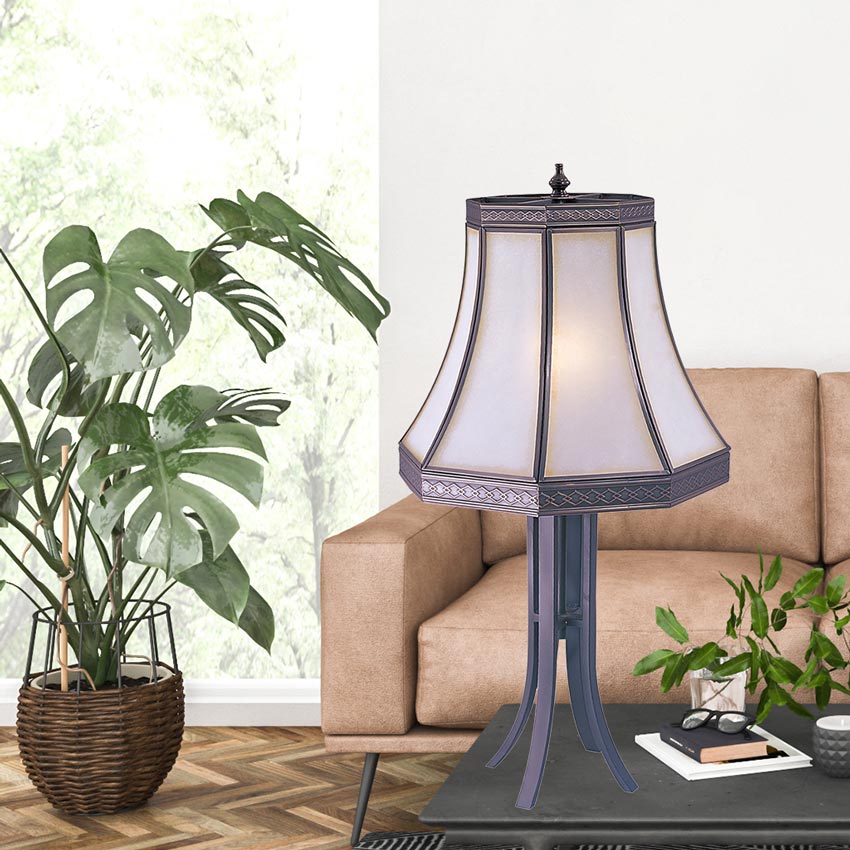 Đèn bàn đồng trang trí giả cổ đơn giản Venus 600032-01 Đèn bàn đồng trang trí giả cổ đơn giản Venus 600032-01