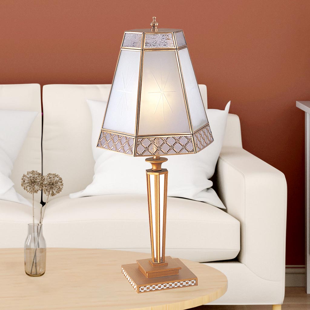 Đèn bàn đồng trang trí để sofa phòng khách Venus 600037-01 Đèn bàn đồng trang trí để sofa phòng khách Venus 600037-01