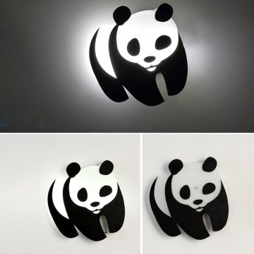 Đèn LED gắn tường phòng trẻ em hình gấu Panda dễ thương Venus 6051