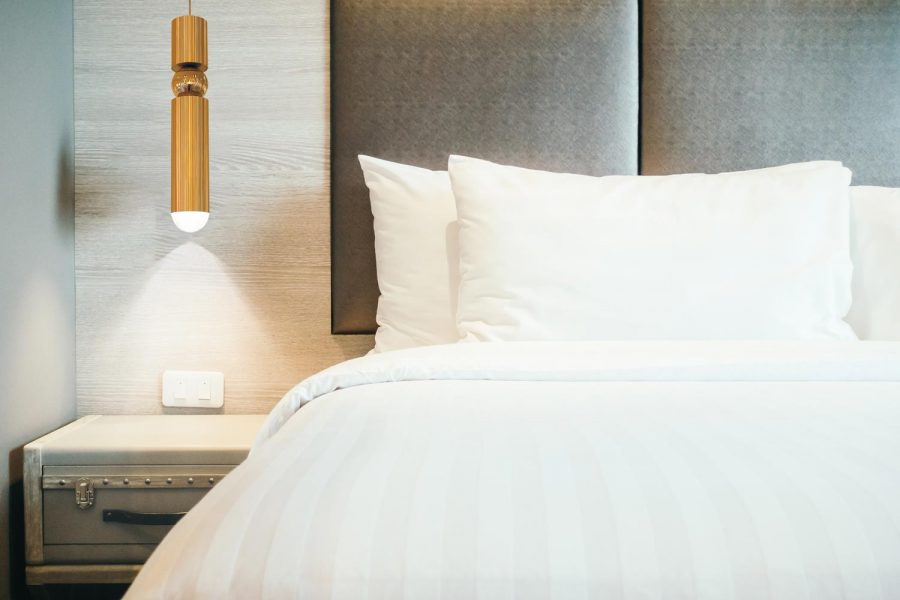 Đèn thả chiếu sáng và trang trí đầu giường ngủ ống kim loại Venus