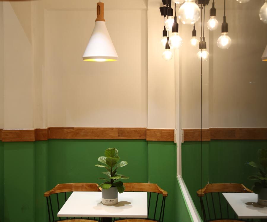 đèn thả quán cafe