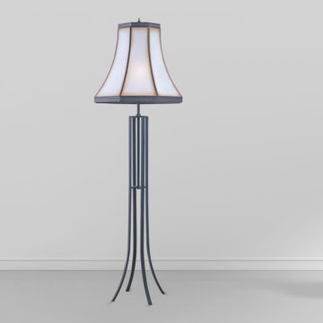 Đèn cây đồng phòng khách chân cong vintage Venus 700032-01