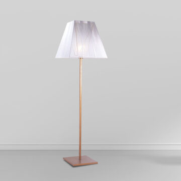 Đèn cây đồng phòng khách chụp vải tím lãng mạn Venus 700047-01