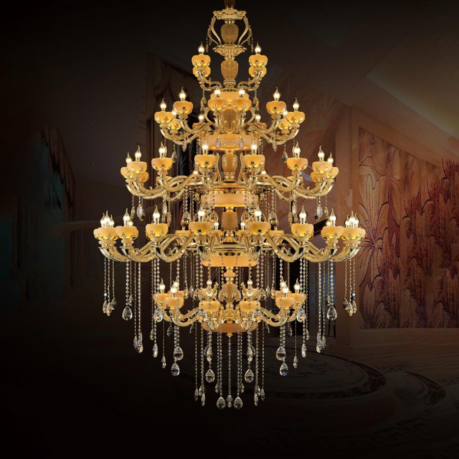 Đèn chùm đá ngọc