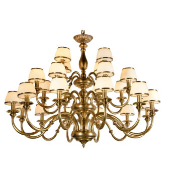 Đèn Chùm Đồng Kiểu Hoàng Gia Châu Âu Venus 80030-24 24 tay bóng nến