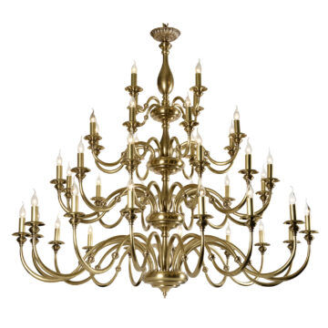 Đèn Chùm Đồng Kiểu Hoàng Gia Châu Âu Venus 80030-40A 40 tay bóng nến
