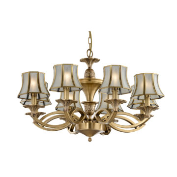 Đèn Chùm Đồng Kiểu Châu Âu Cổ Điển Venus 80031-08 8 tay bóng nến
