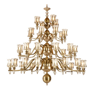 Đèn Chùm Đồng Kiểu Châu Âu Cổ Điển Venus 80034-40 40 tay bóng nến
