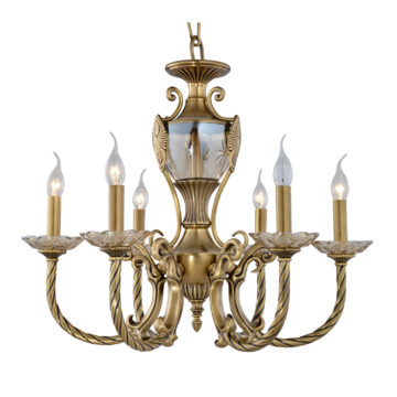 Đèn Chùm Đồng Kiểu Châu Âu Cổ Điển Venus 80040-06 6 tay bóng nến