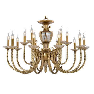 Đèn Chùm Đồng Kiểu Châu Âu Cổ Điển Venus 80040-15 15 tay bóng nến