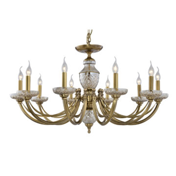 Đèn Chùm Đồng Kiểu Châu Âu Cổ Điển Venus 80042-10 10 tay bóng nến