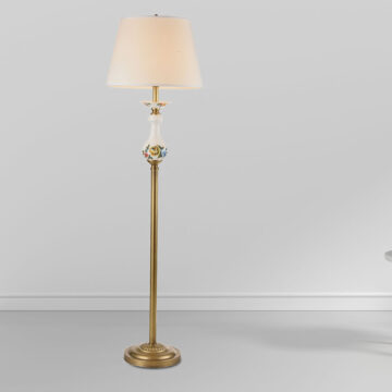 Đèn cây đồng phòng khách thân gốm sứ cao cấp Venus 80043-01L