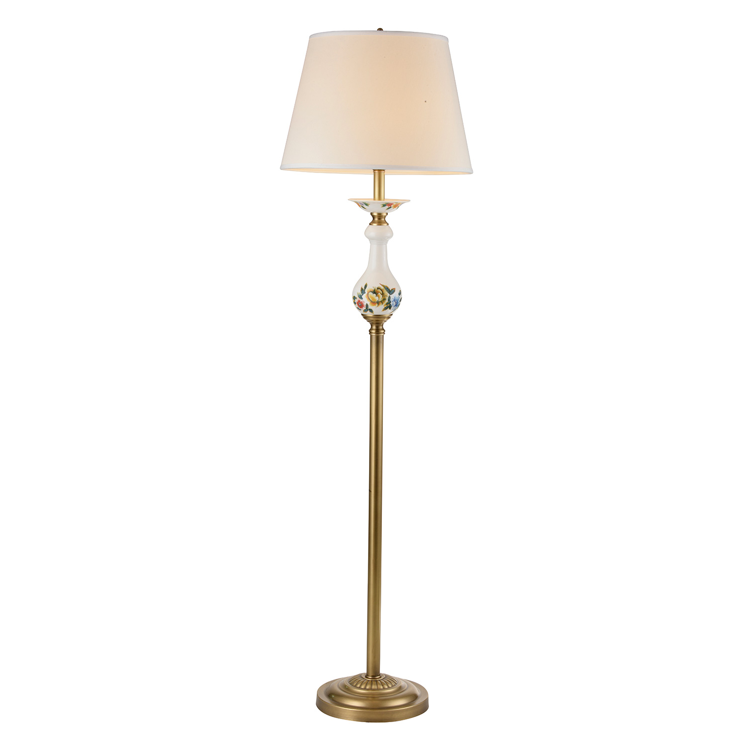 Đèn cây đồng phòng khách thân gốm sứ cao cấp Venus 80043-01L Đèn cây đồng phòng khách thân gốm sứ cao cấp Venus 80043-01L
