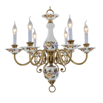 Đèn Chùm Đồng Kiểu Châu Âu Cổ Điển Venus 80043-06 6 tay bóng nến