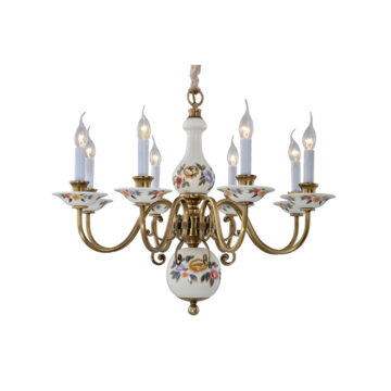 Đèn Chùm Đồng Kiểu Châu Âu Cổ Điển Venus 80043-08 8 tay bóng nến
