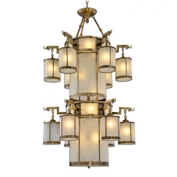 Đèn Chùm Đồng Cao Cấp Venus 80045-12+14 26 tay bóng nến