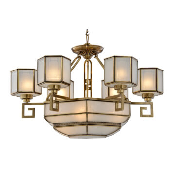 Đèn Chùm Đồng Kiểu Châu Âu Cổ Điển Venus 80048-6+3 9 tay bóng nến