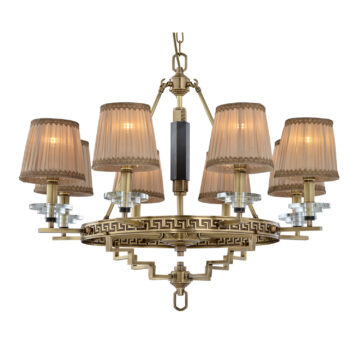 Đèn Chùm Đồng Kiểu Châu Âu Cổ Điển Venus 91003-08A 8 tay bóng nến