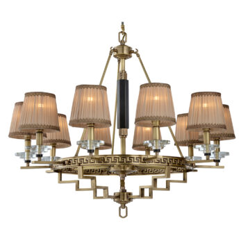 Đèn Chùm Đồng Kiểu Châu Âu Cổ Điển Venus 91003-10A 10 tay bóng nến