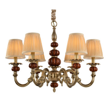 Đèn Chùm Đồng Kiểu Châu Âu Cổ Điển Venus 91005-06 6 tay bóng nến