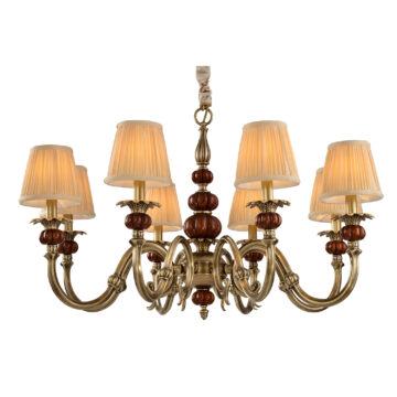 Đèn Chùm Đồng Kiểu Châu Âu Cổ Điển Venus 91005-08 8 tay bóng nến