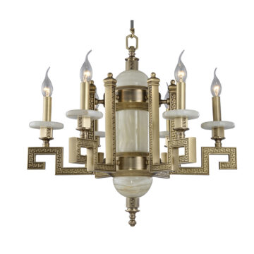 Đèn Chùm Đồng Kiểu Châu Âu Cổ Điển Venus 910055-06 6 tay bóng nến