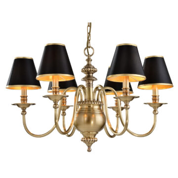Đèn Chùm Đồng Kiểu Châu Âu Cổ Điển Venus 910058-06 6 tay bóng nến
