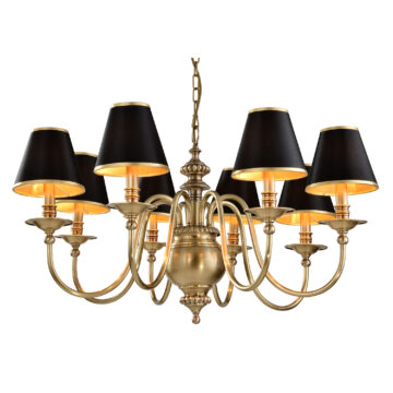 Đèn Chùm Đồng Kiểu Châu Âu Cổ Điển Venus 910058-08 8 tay bóng nến