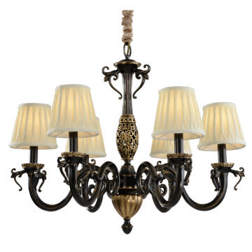 Đèn Chùm Đồng Kiểu Châu Âu Cổ Điển Venus 910059-06 6 tay bóng nến