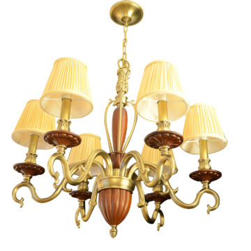 Đèn Chùm Đồng Kiểu Châu Âu Cổ Điển Venus 91006-6 6 tay bóng nến