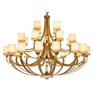 Đèn Chùm Đồng Cao Cấp Venus 91009-16+8+4 28 tay bóng nến