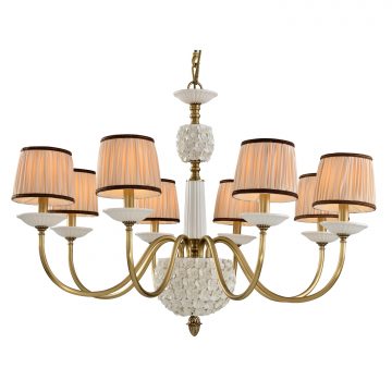 Đèn Chùm Đồng Hiện Đại Cao Cấp Venus 91010-08 8 tay bóng nến