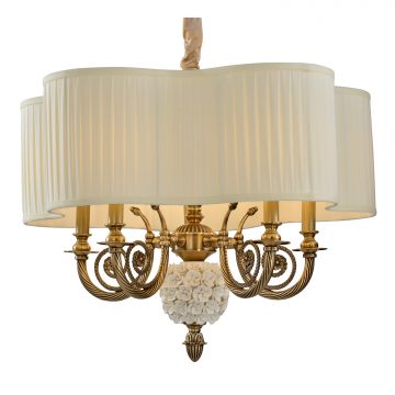 Đèn Chùm Đồng Hiện Đại Cao Cấp Venus 91010B-05 5 tay bóng nến