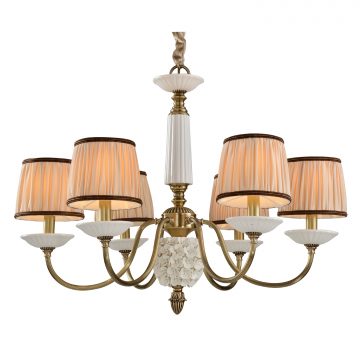 Đèn Chùm Đồng Hiện Đại Cao Cấp Venus 91010B-06 6 tay bóng nến