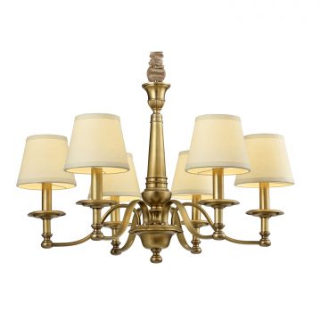 Đèn Chùm Đồng Hiện Đại Cao Cấp Venus 91013-06 6 tay bóng nến