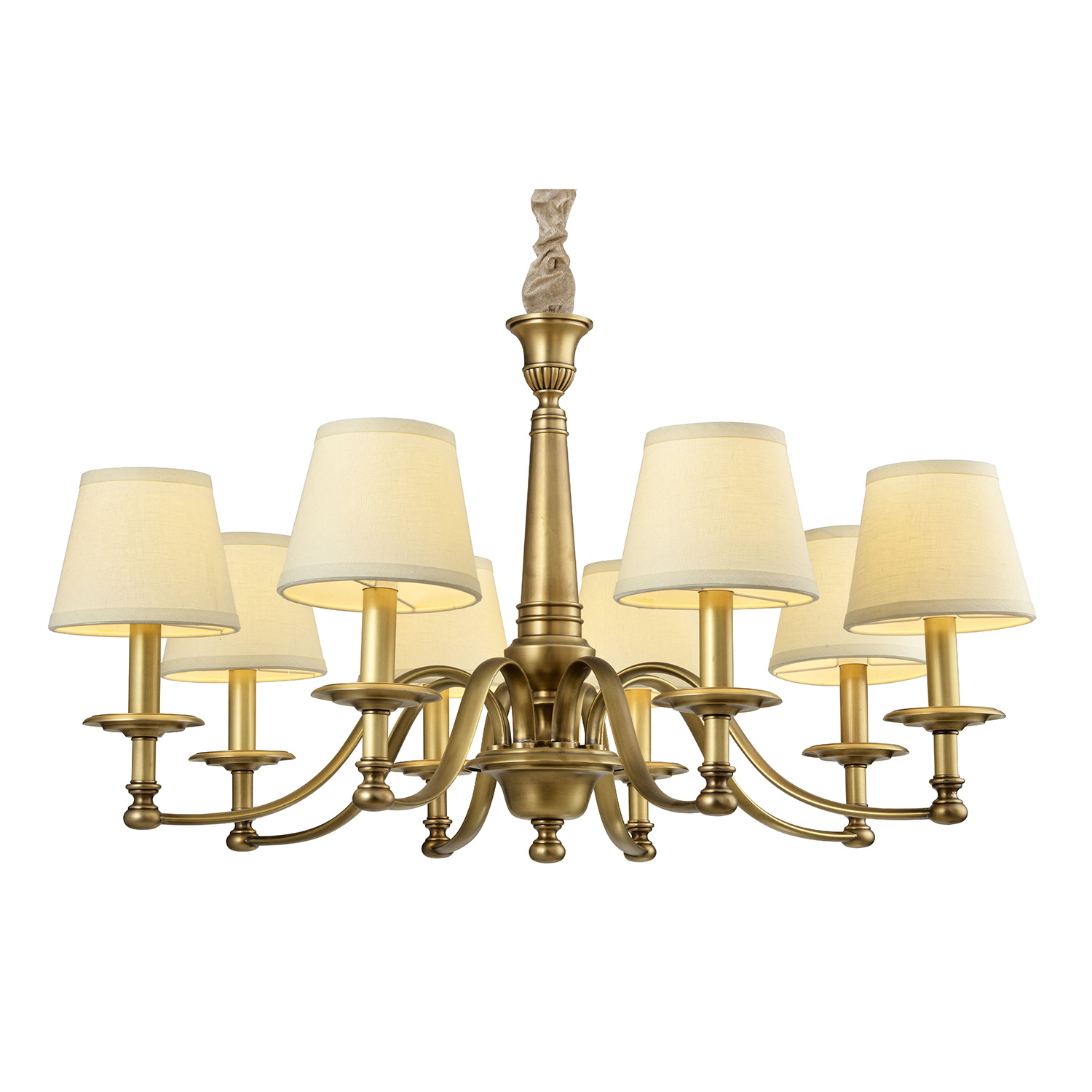 Đèn Chùm Đồng Hiện Đại Cao Cấp Venus 91013-08 8 tay bóng nến Đèn Chùm Đồng Hiện Đại Cao Cấp Venus 91013-08 8 tay bóng nến