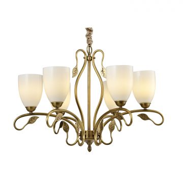 Đèn Chùm Đồng Hiện Đại Cao Cấp Venus 91017-06 6 tay bóng nến