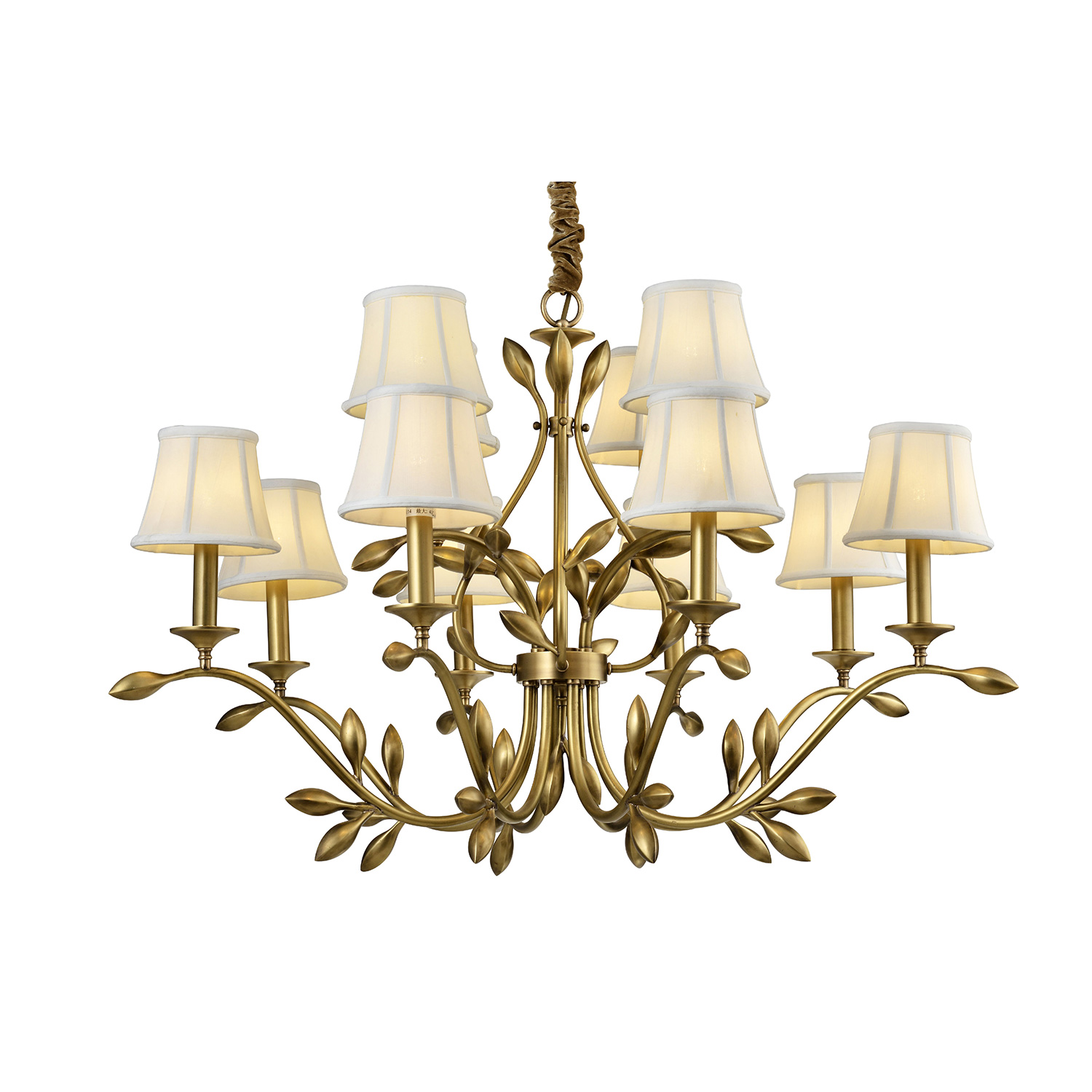 Đèn Chùm Đồng Hiện Đại Cao Cấp Venus 91023-8+4 12 tay bóng nến Đèn Chùm Đồng Hiện Đại Cao Cấp Venus 91023-8+4 12 tay bóng nến