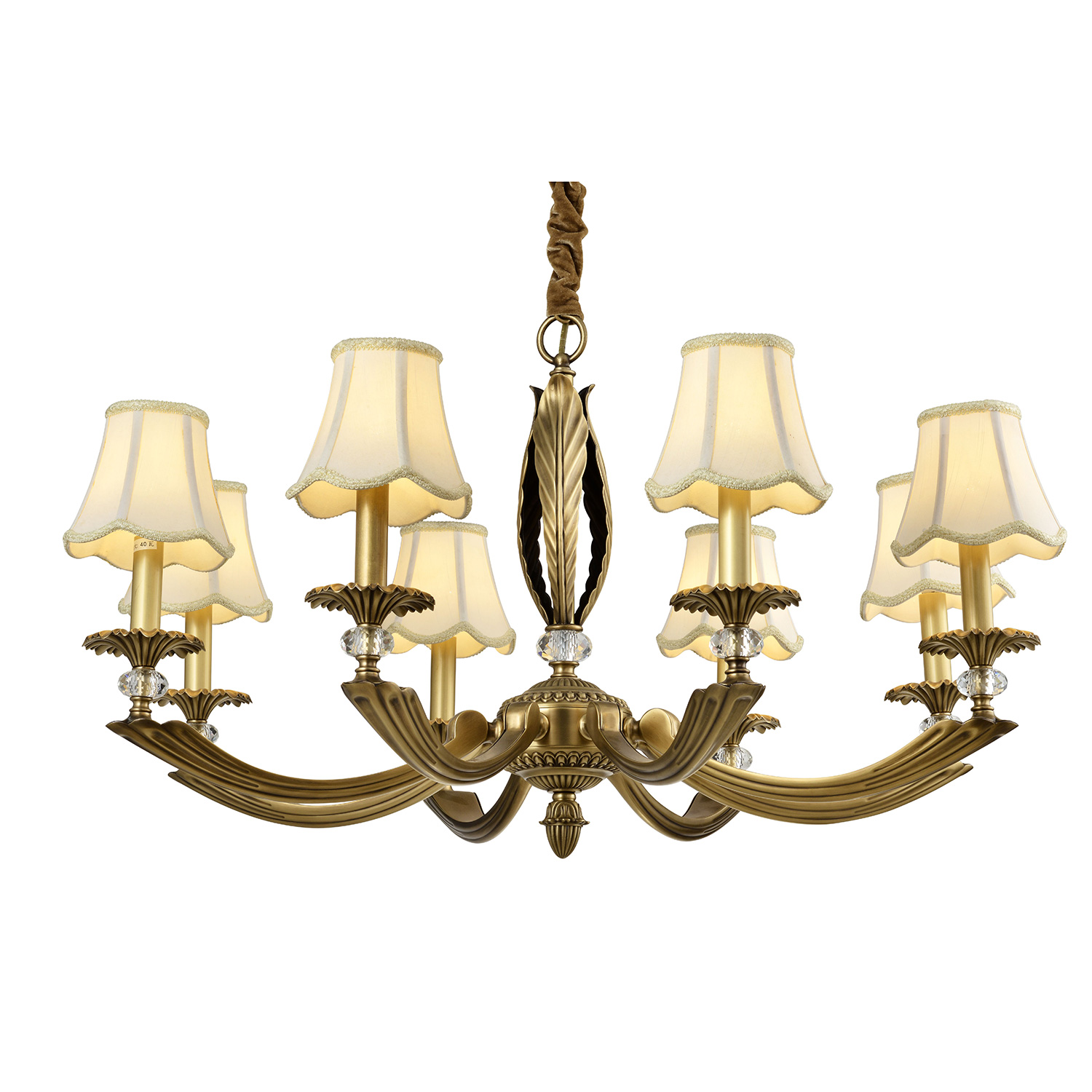 Đèn Chùm Đồng Hiện Đại Cao Cấp Venus 91027-08 8 tay bóng nến Đèn Chùm Đồng Hiện Đại Cao Cấp Venus 91027-08 8 tay bóng nến