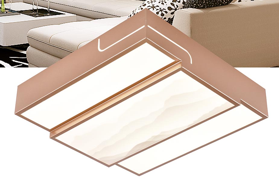 Đèn LED ốp trần trang trí núi thái sơn tròn & vuông 500x500 Sắt mâm Thủy tinh Venus 9297 Đèn LED ốp trần trang trí núi thái sơn tròn & vuông 500x500 Sắt mâm Thủy tinh Venus 9297