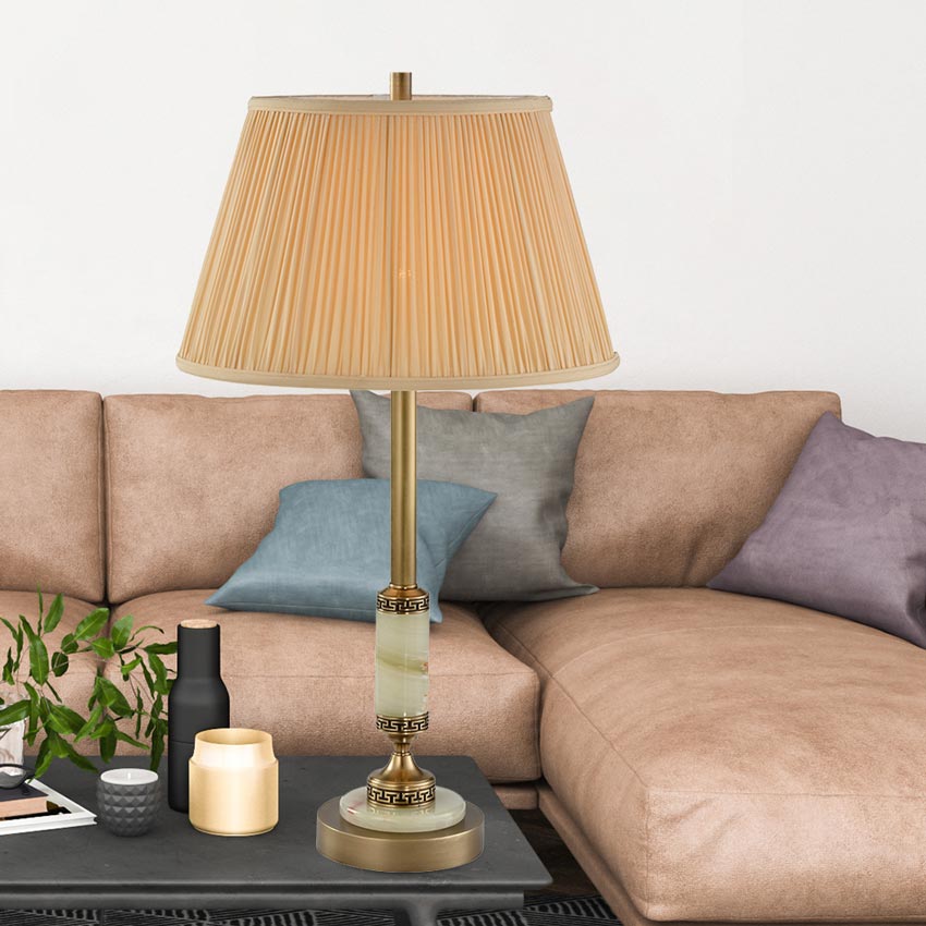 Đèn bàn đồng trang trí cổ điển trung hoa Venus 96009-01 Đèn bàn đồng trang trí cổ điển trung hoa Venus 96009-01