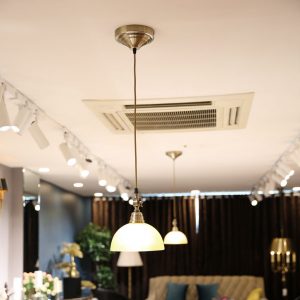Đèn thả trang trí bàn ăn giả đồng