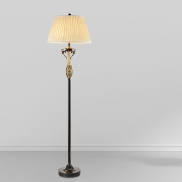 Đèn cây đồng phòng khách hoa văn cổ điển sang trọng Venus 970059-02