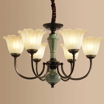 Đèn chùm hoa Thủy tinh 6 Bóng VENUS BF8106/6